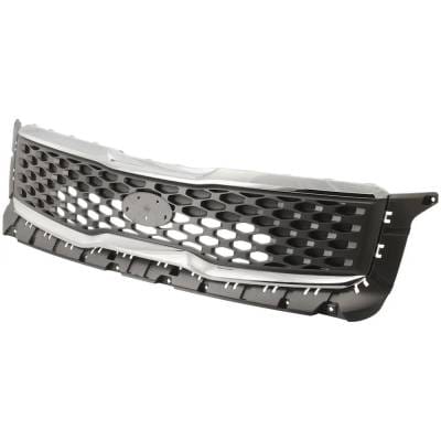 Gray Insert Grille Assembly Compatible With Kia Telluride Lx 6 Cyl 3.8L 2020-2021 Ki1200208 thumbnail 4