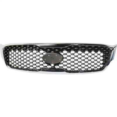 New Chrome Shell Grille Assembly Compatible With Kia Sorento Sx 4 Cyl 2.0L Sorento Sx Limited 6 Cyl thumbnail 2