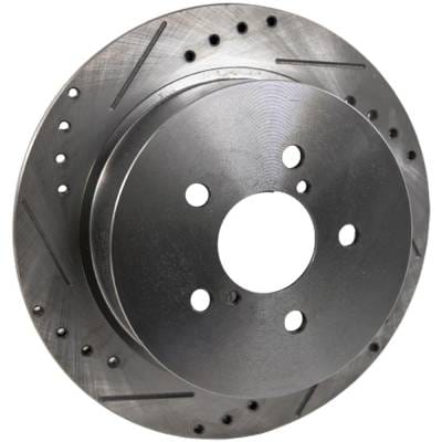 New Cross-Drilled Brake Disc Compatible With Subaru Outback Xt Limited 4 Cyl 2.5L Outback R L.L. thumbnail 4