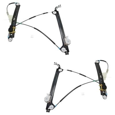 New Front Left And Front Right Window Regulator Compatible With Bmw 135Is Base 6 Cyl 3.0L 128I Base thumbnail 2