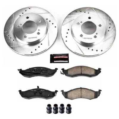 New Cross-Drilled Brake Disc And Pad Kit Compatible With Mercury Nissan Villager Gs 6 Cyl 3.0L thumbnail 4
