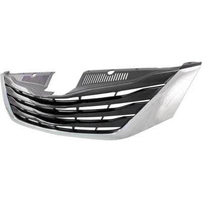 Chrome Shell Grille Assembly Compatible With Toyota Sienna Le 6 Cyl 3.5L 2015-2017 To1200398 thumbnail 4