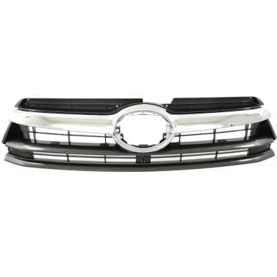 New Gray Grille Assembly Compatible With Toyota Highlander Hybrid Le 6 Cyl 3.5L Highlander Xle 6 Cyl thumbnail 2