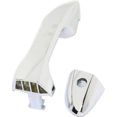 Front Driver Side Exterior Door Handle Compatible With 2014-2019 Toyota Corolla Chrome With Key Hole thumbnail 6