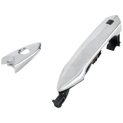 Front Driver Side Exterior Door Handle Compatible With 2016-2022 Chevrolet Spark Chrome With Key thumbnail 6