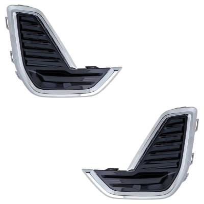 New Front Left And Front Right Fog Light Cover Compatible With Gmc Acadia Denali 6 Cyl 3.6L Acadia thumbnail 2