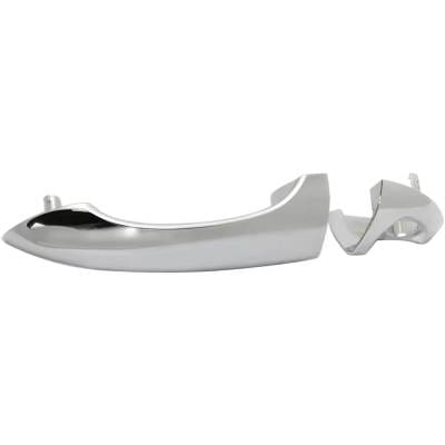 Front Left (Driver Side) Exterior Door Handle Compatible With 2000-2006 Bmw X5 Chrome With Key Hole thumbnail 2