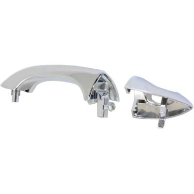 Front Left (Driver Side) Exterior Door Handle Compatible With 2000-2006 Bmw X5 Chrome With Key Hole thumbnail 8