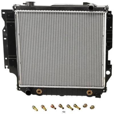 New Aluminum Radiator Compatible With Jeep Wrangler Sahara 6 Cyl 4.0L Wrangler Unlimited 6 Cyl 4.0L thumbnail 2