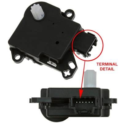 New Main Auxiliary A/C Actuator Compatible With Ford F-150 King Ranch 8 Cyl 5.4L F-150 Xl 8 Cyl 4.6L thumbnail 2