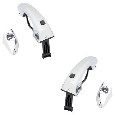 Front Driver And Passenger Side Exterior Door Handle Compatible With 2015-2019 Hyundai Sonata Chrome thumbnail 4