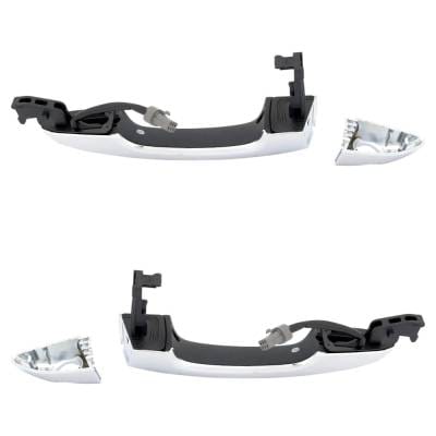 Front Driver And Passenger Side Exterior Door Handle Compatible With 2015-2019 Hyundai Sonata Chrome thumbnail 12