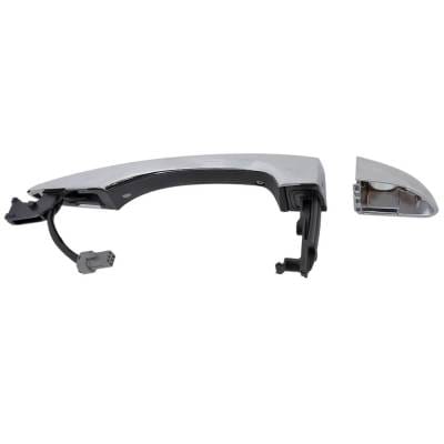 Front Left (Driver Side) Exterior Door Handle Compatible With 2016-2021 Hyundai Tucson Chrome With thumbnail 10