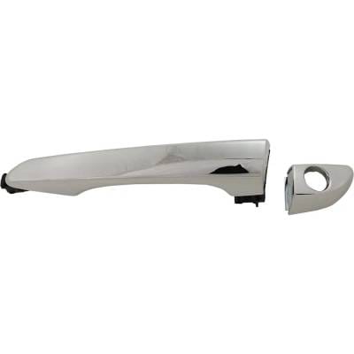 Front Left (Driver Side) Exterior Door Handle Compatible With 2016-2021 Hyundai Tucson Chrome With thumbnail 2