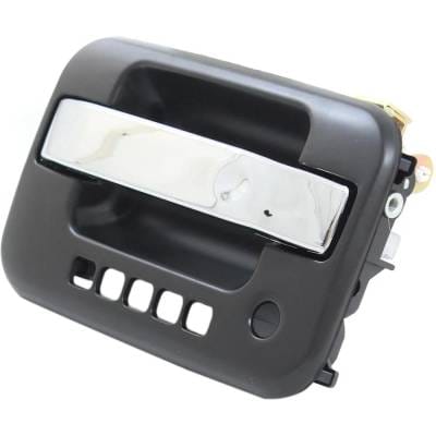 Front Driver Side Exterior Door Handle Compatible With 2009-2022 Ford F-150 Chrome Lever With Primed thumbnail 6