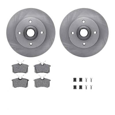 New Plain Surface Brake Disc And Pad Kit Compatible With Volkswagen Scirocco 16-Valve 4 Cyl 1.8L thumbnail 2