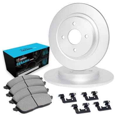 New Plain Surface Brake Disc And Pad Kit Compatible With Volkswagen Scirocco 16-Valve 4 Cyl 1.8L thumbnail 6