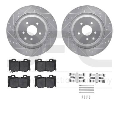 New Cross-Drilled Brake Disc And Pad Kit Compatible With Infiniti Nissan 370Z Sport 6 Cyl 3.7L G37 thumbnail 2