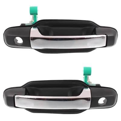 Front Driver And Passenger Side Exterior Door Handle Compatible With 2003-2009 Kia Sorento Chrome thumbnail 2