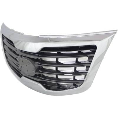 New Chrome Shell Grille Assembly Compatible With Kia Sportage Ex 4 Cyl 2.4L Sportage Lx 4 Cyl 2.4L thumbnail 4