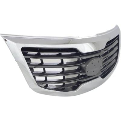 New Chrome Shell Grille Assembly Compatible With Kia Sportage Lx 4 Cyl 2.4L Sportage Ex 4 Cyl 2.4L thumbnail 6