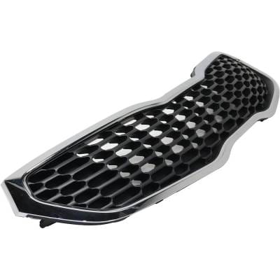 New Chrome Shell Grille Assembly Compatible With Kia Forte Lx 4 Cyl 1.8L Forte5 Lx 4 Cyl 2.0L Forte thumbnail 6