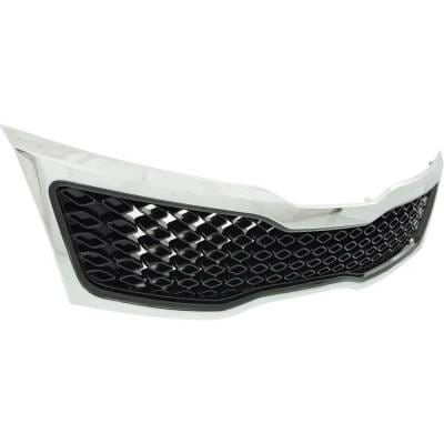 New Black Grille Assembly Compatible With Kia Optima Ex 4 Cyl 2.4L Optima Ex Luxury 4 Cyl 2.4L thumbnail 6