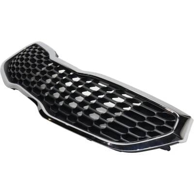 New Chrome Shell Grille Assembly Compatible With Kia Forte5 Lx 4 Cyl 2.0L Forte5 Ex 4 Cyl 2.0L Forte thumbnail 4