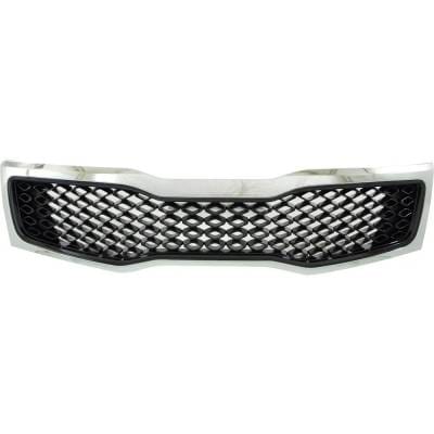 New Black Grille Assembly Compatible With Kia Optima Ex Luxury 4 Cyl 2.4L Optima Lx 4 Cyl 2.4L thumbnail 2