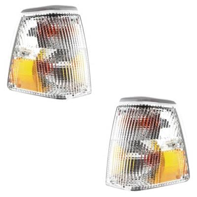 New Pair Of Corner Light Compatible With Volvo 244 Dl 4 Cyl 2.3L 240 Base 4 Cyl 2.3L 1986-1993 By thumbnail 2