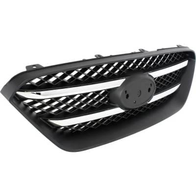 New Chrome Molding Grille Assembly Compatible With Kia Rondo Lx 4 Cyl 2.4L 2010 Production Date To thumbnail 6