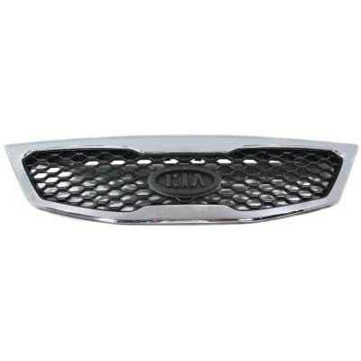 New Chrome Shell Grille Assembly Compatible With Kia Sorento Ex 6 Cyl 3.5L Sorento Ex Luxury 6 Cyl thumbnail 2