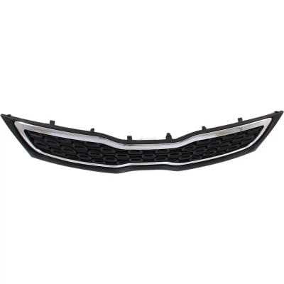 New Black Grille Assembly Compatible With Kia Rio Lx+ 4 Cyl 1.6L Rio Sx 4 Cyl 1.6L Rio Lx 4 Cyl 1.6L thumbnail 8
