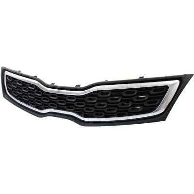 New Black Grille Assembly Compatible With Kia Rio Ex 4 Cyl 1.6L Rio Sx 4 Cyl 1.6L Rio Lx+ 4 Cyl 1.6L thumbnail 4