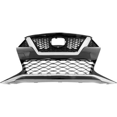 New Black Grille Assembly Compatible With Nissan Maxima Sl 6 Cyl 3.5L Maxima S 6 Cyl 3.5L Maxima Sv thumbnail 4
