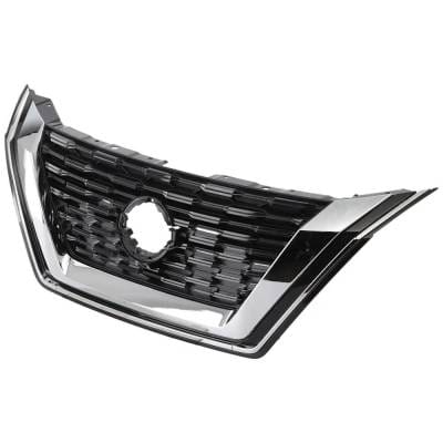 New Black Shell Grille Assembly Compatible With Nissan Rogue Sv 4 Cyl 2.5L Rogue Sv 3 Cyl 1.5L Rogue thumbnail 4