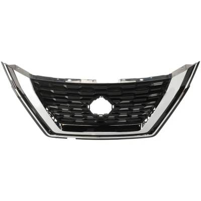 New Black Shell Grille Assembly Compatible With Nissan Rogue S 4 Cyl 2.5L Rogue S 3 Cyl 1.5L Rogue thumbnail 2