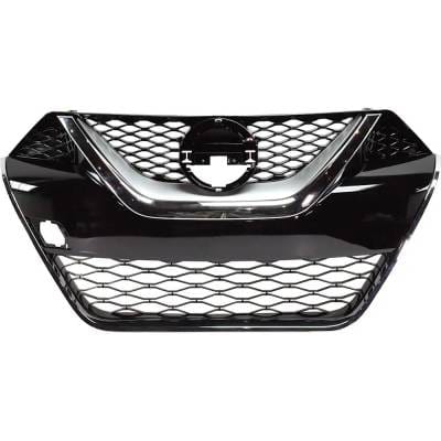 New Black Grille Assembly Compatible With Nissan Maxima S 6 Cyl 3.5L Maxima Sv 6 Cyl 3.5L Maxima Sl thumbnail 2