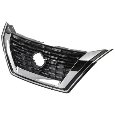 New Black Shell Grille Assembly Compatible With Nissan Rogue S 4 Cyl 2.5L Rogue S 3 Cyl 1.5L thumbnail 4