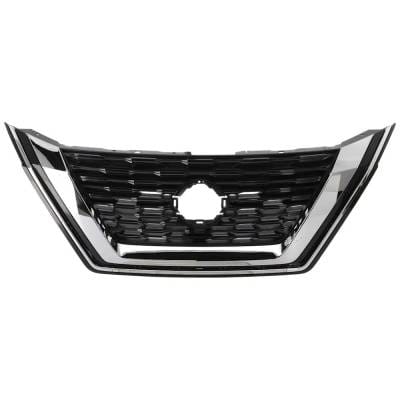 New Black Shell Grille Assembly Compatible With Nissan Rogue S 3 Cyl 1.5L Rogue S 4 Cyl 2.5L thumbnail 2