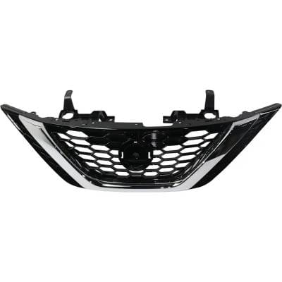 New Chrome Shell Grille Assembly Compatible With Nissan Sentra Sv 4 Cyl 1.8L Sentra S 4 Cyl 1.8L thumbnail 2