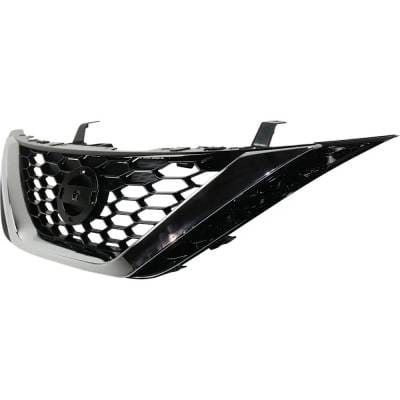 New Chrome Shell Grille Assembly Compatible With Nissan Sentra Sv 4 Cyl 1.8L Sentra S 4 Cyl 1.8L thumbnail 6