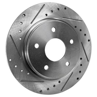 New Cross-Drilled Brake Disc Compatible With Chrysler Dodge Journey R/T 6 Cyl 3.6L Town & Country thumbnail 4
