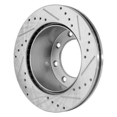 New Cross-Drilled Brake Disc Compatible With Ford F-250 Super Duty Xl 8 Cyl 6.7L 2012 Production thumbnail 6