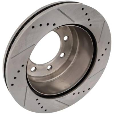 New Cross-Drilled Brake Disc Compatible With Ford F-250 Super Duty Limited 8 Cyl 6.7L F-250 Super thumbnail 4