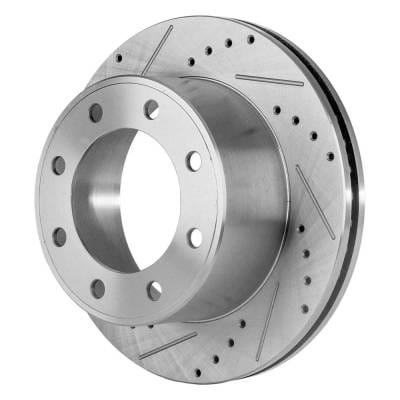 New Cross-Drilled Brake Disc Compatible With Ford F-250 Super Duty Xl 10 Cyl 6.8L 2005-2012 By 54141 thumbnail 14