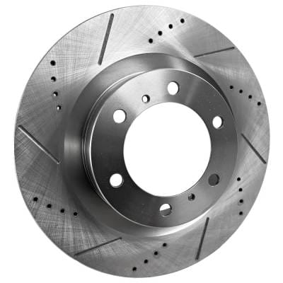 New Cross-Drilled Brake Disc Compatible With Dodge Jeep Durango Citadel 8 Cyl 5.7L Grand Cherokee thumbnail 4