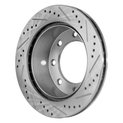 New Cross-Drilled Brake Disc Compatible With Ford Excursion Xlt 8 Cyl 7.3L F-250 Super Duty Xl 10 thumbnail 6