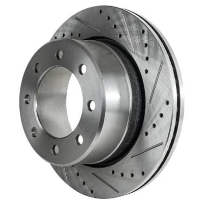 New Cross-Drilled Brake Disc Compatible With Dodge Ram 2500 Sxt 6 Cyl 6.7L 2500 Limited 8 Cyl 5.7L thumbnail 12