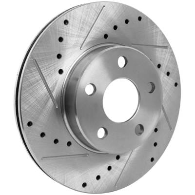New Cross-Drilled And Slotted Brake Disc Compatible With Buick Chevrolet Pontiac Skylark Base 4 Cyl thumbnail 4